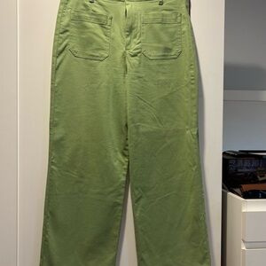 Bagatelle- Green Straight-Leg Pants